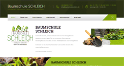 Desktop Screenshot of baumschuleschleich.de